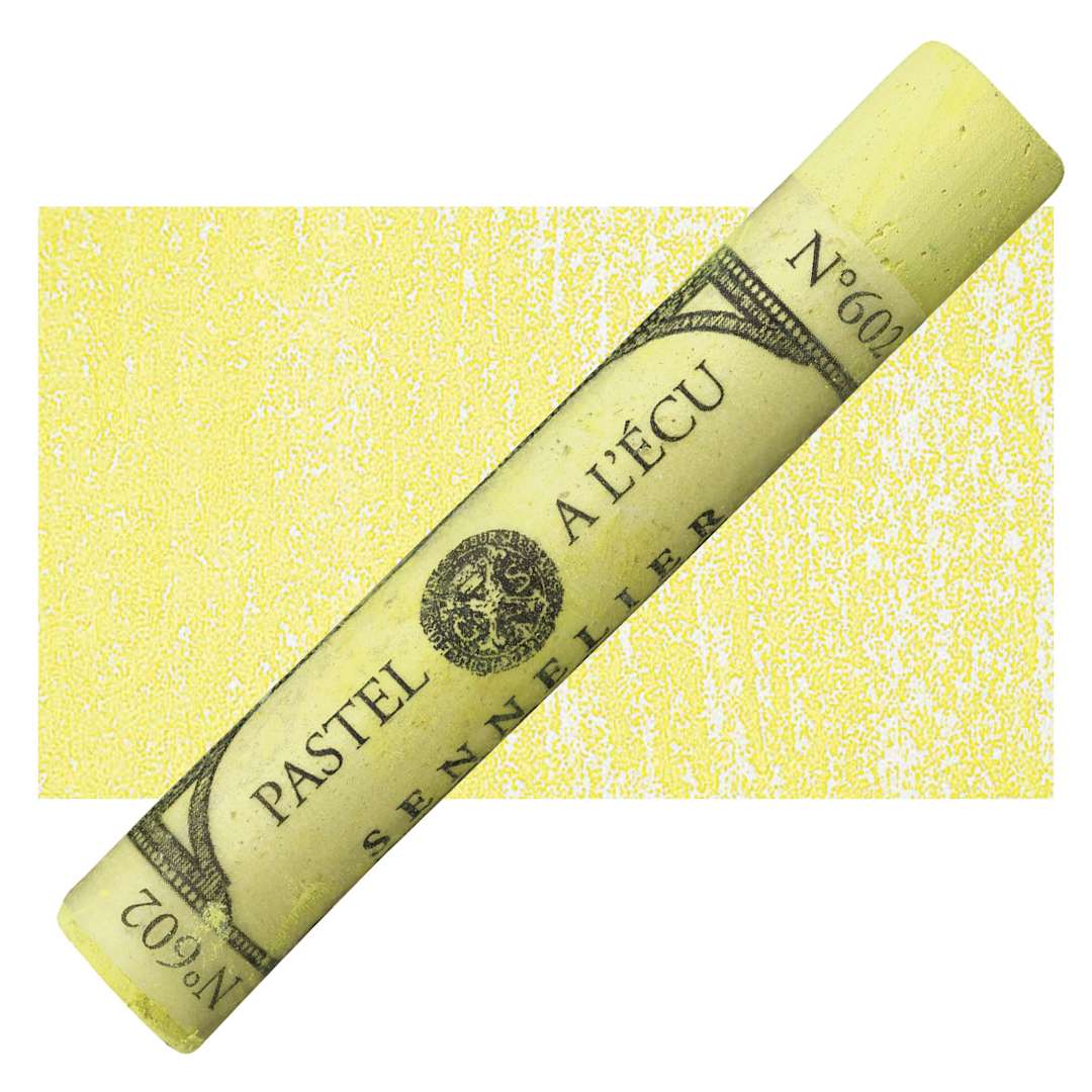 Open in modal - Sennelier Soft Pastel - Lemon Yellow 602 pastel and swatch