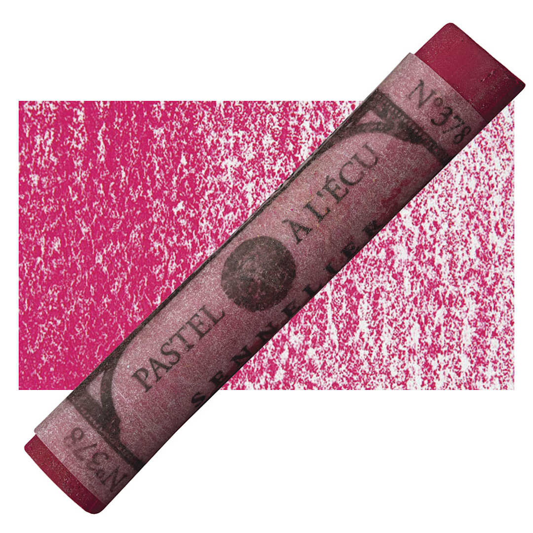 Open in modal - Sennelier Soft Pastel - Madder Carmine 378 pastel and swatch