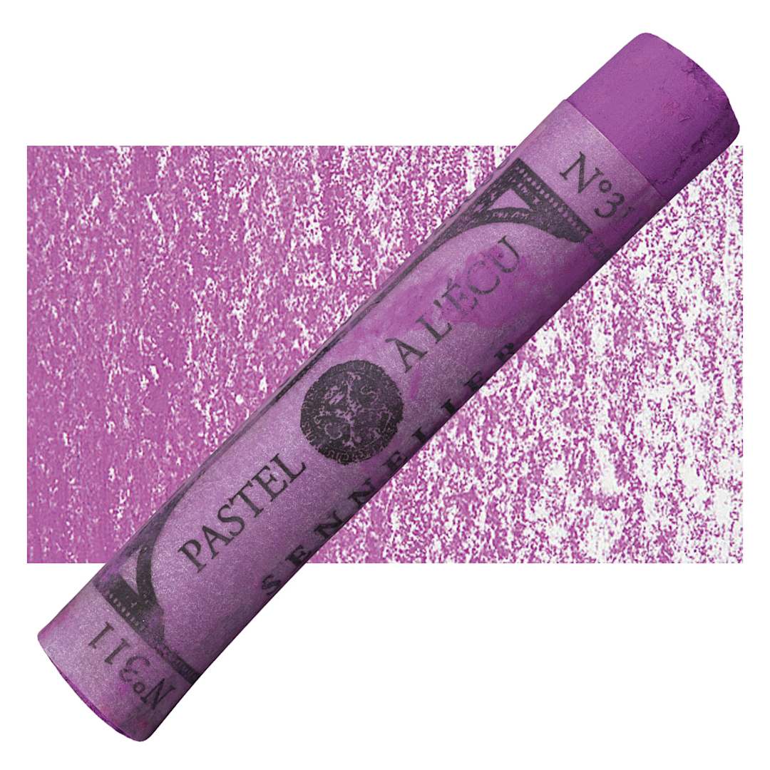 Open in modal - Sennelier Soft Pastel - Madder Violet 311 pastel and swatch