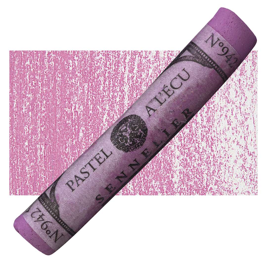 Open in modal - Sennelier Soft Pastel - Magenta Violet 942 pastel and swatch