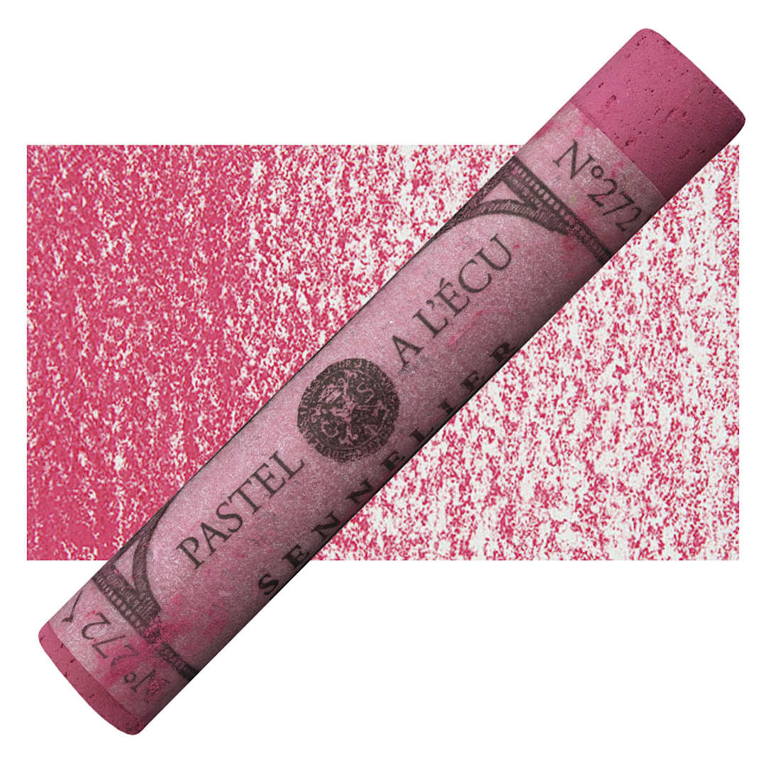 Open in modal - Sennelier Soft Pastel - Pink Lake pastel and swatch