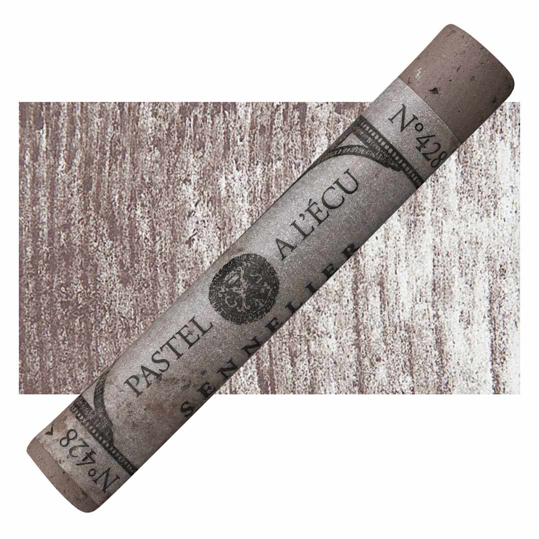 Open in modal - Sennelier Soft Pastel - Reddish Brown Grey 428 pastel and swatch