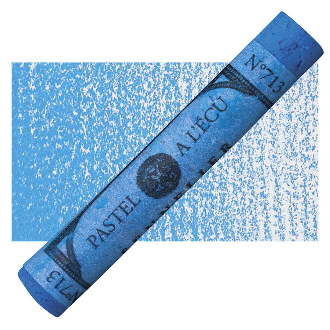 Open in modal - Sennelier Soft Pastel - Steel Blue 713 pastel and swatch