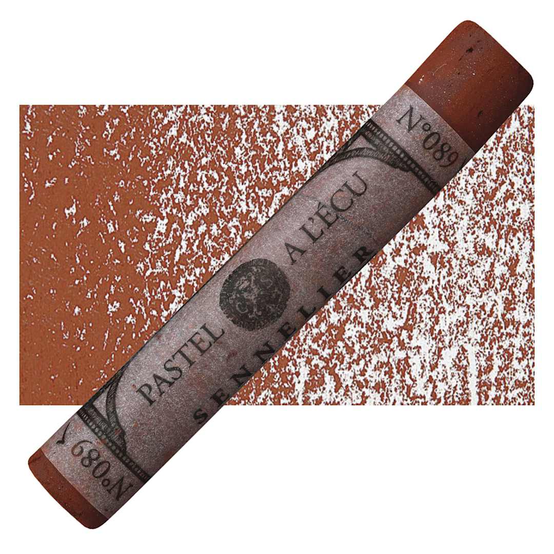 Open in modal - Sennelier Soft Pastel - Venetian Red 089 pastel and swatch