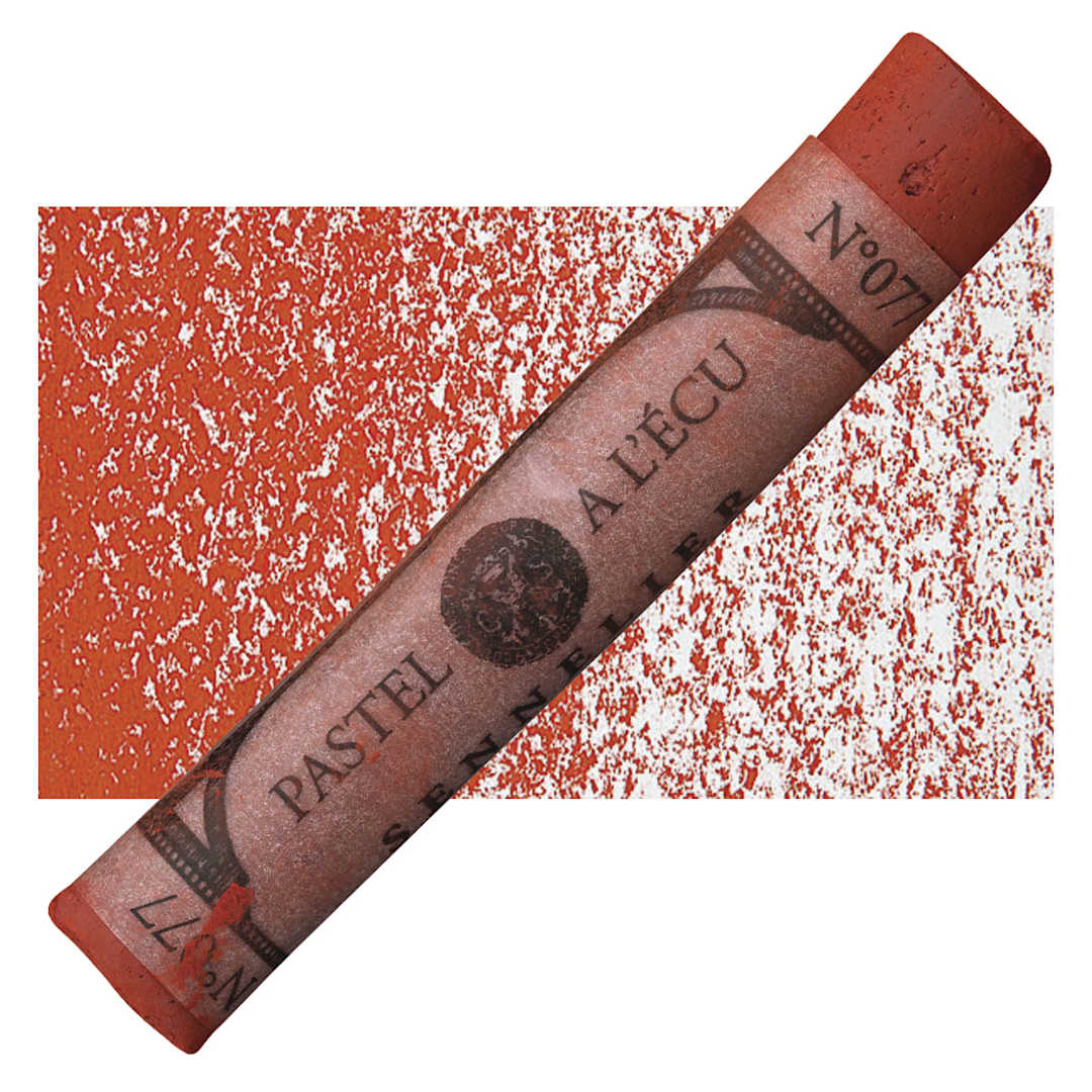 Open in modal - Sennelier Soft Pastel - Vermilion Brown pastel and swatch
