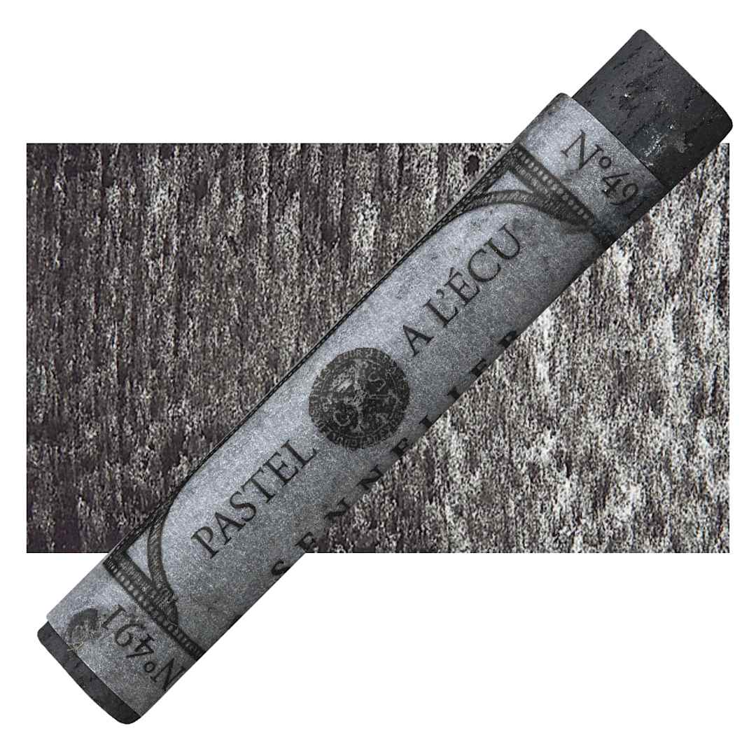Open in modal - Sennelier Soft Pastel - Yellow Grey Green 491 pastel and swatch