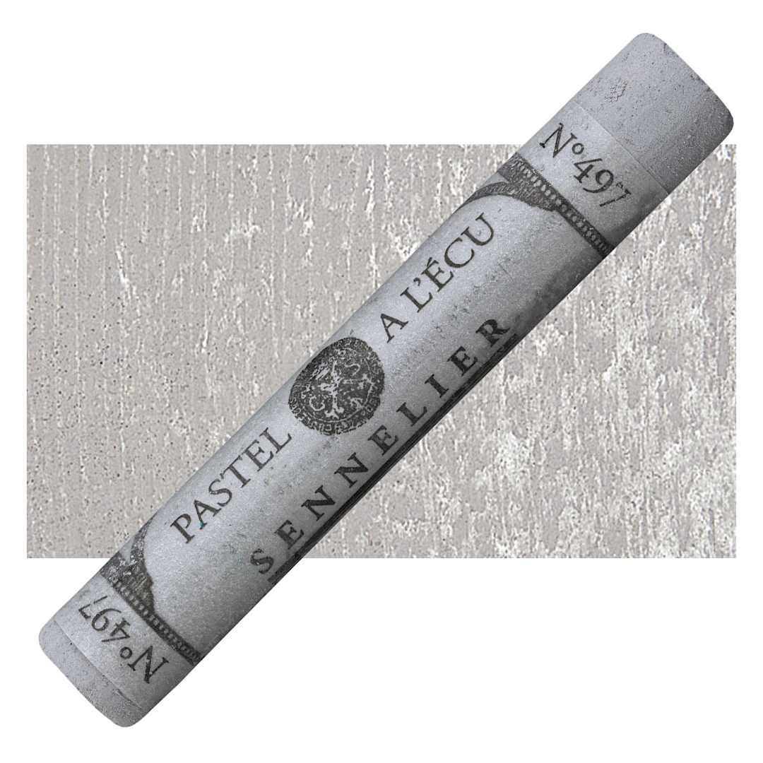 Open in modal - Sennelier Soft Pastel - Yellow Grey Green 497 pastel and swatch