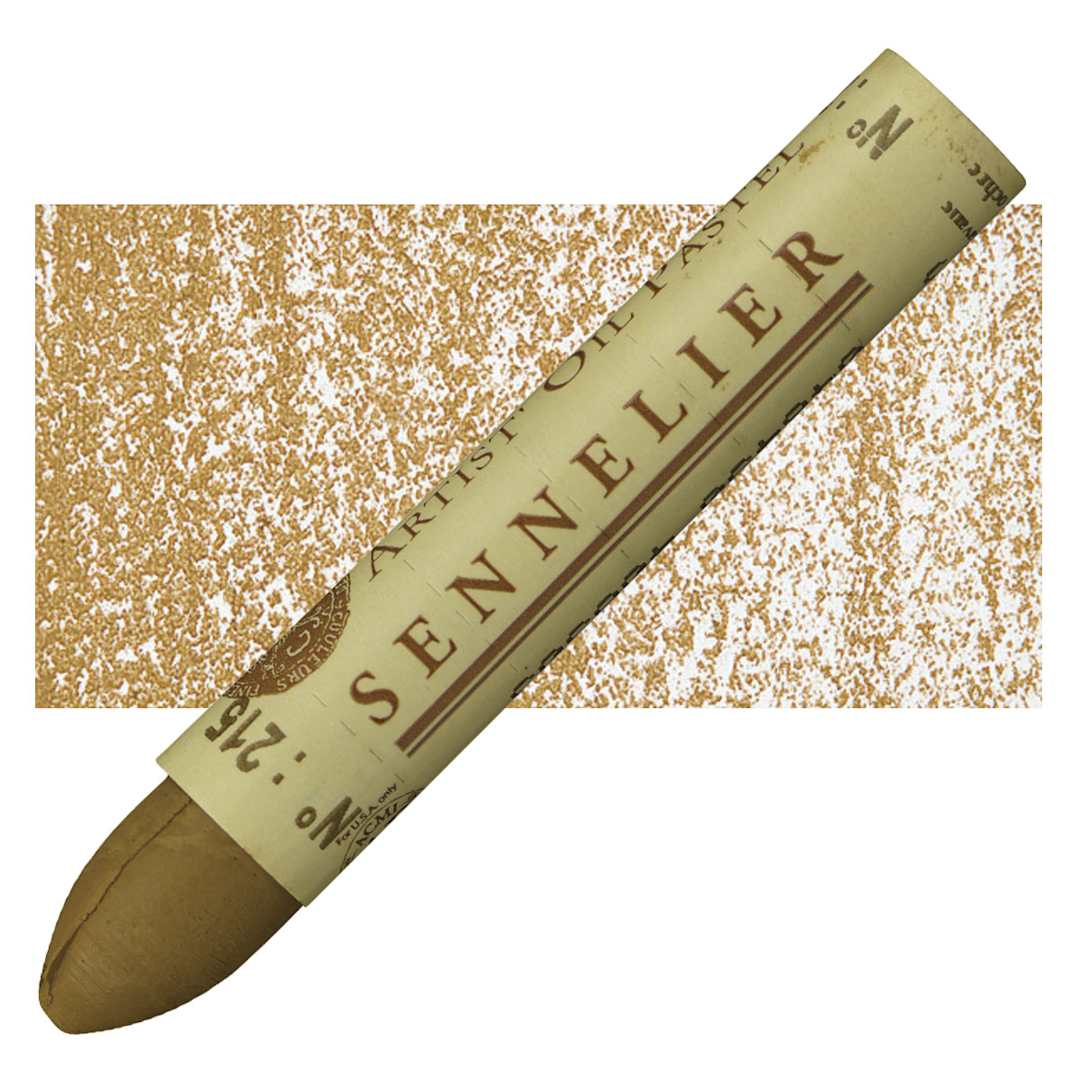 Open in modal - Sennelier Oil Pastel - Havana Ochre oil pastel and swatch