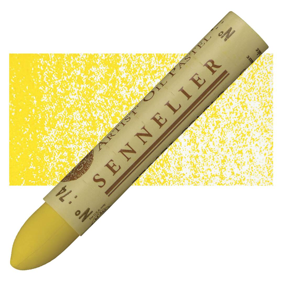 Open in modal - Sennelier Oil Pastel - Yellow Lake oil pastel and swatch