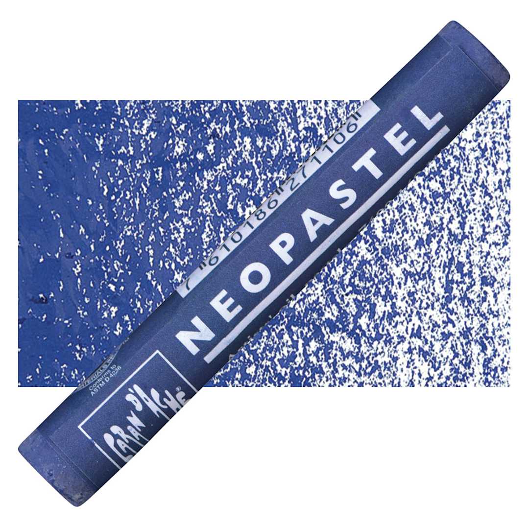 Open in modal - Caran d'Ache Neopastel - Night Blue pastel and swatch