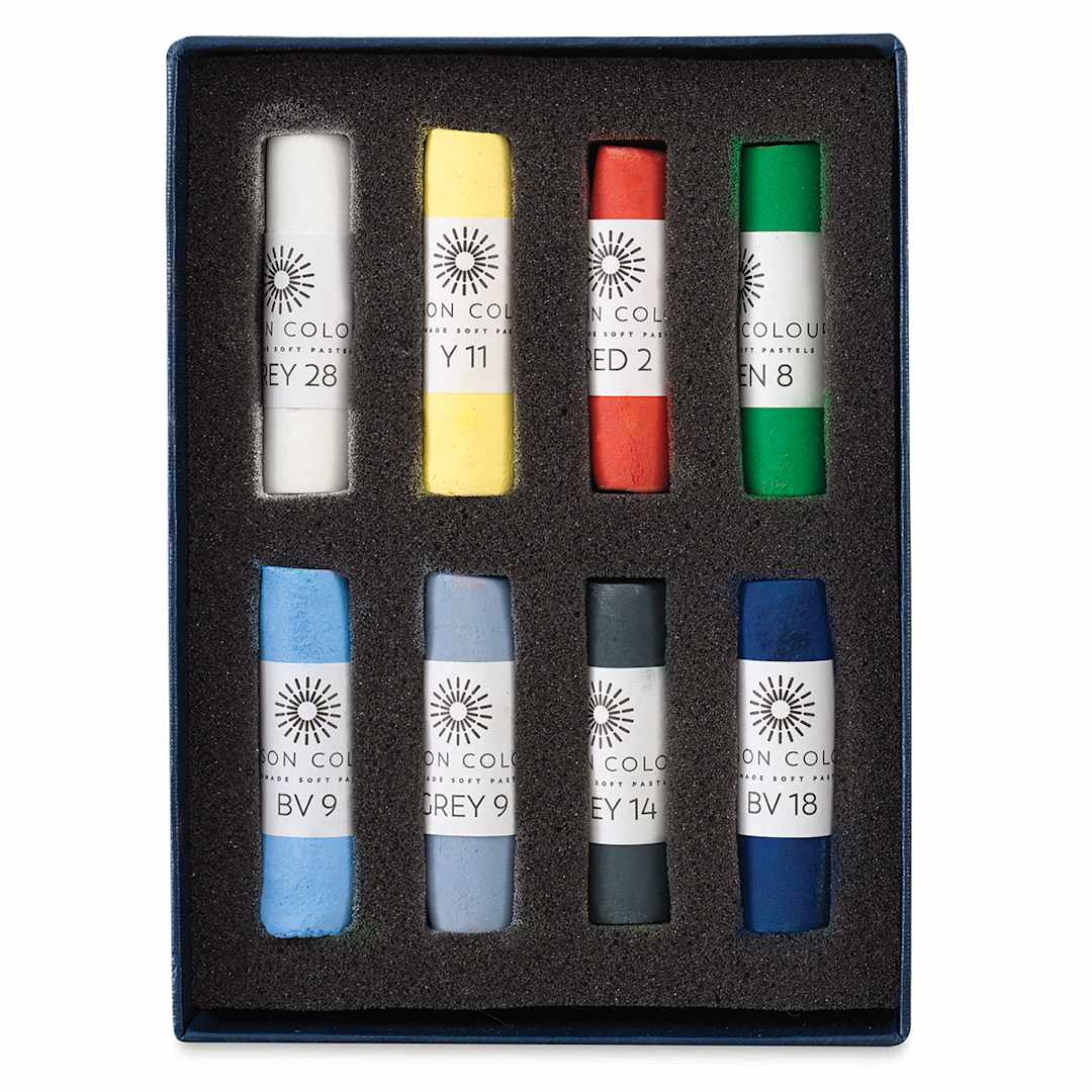 Open in modal - Unison Handmade Pastel Set - Starter, Set of 8, Full Stick (set contents)