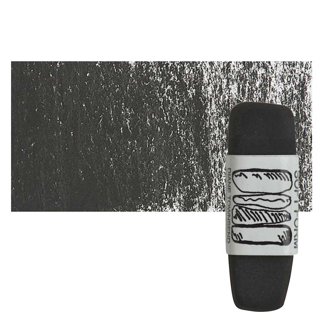 Open in modal - Townsend Artists' Soft Form Pastel - Dark Gray 069D pastel and swatch