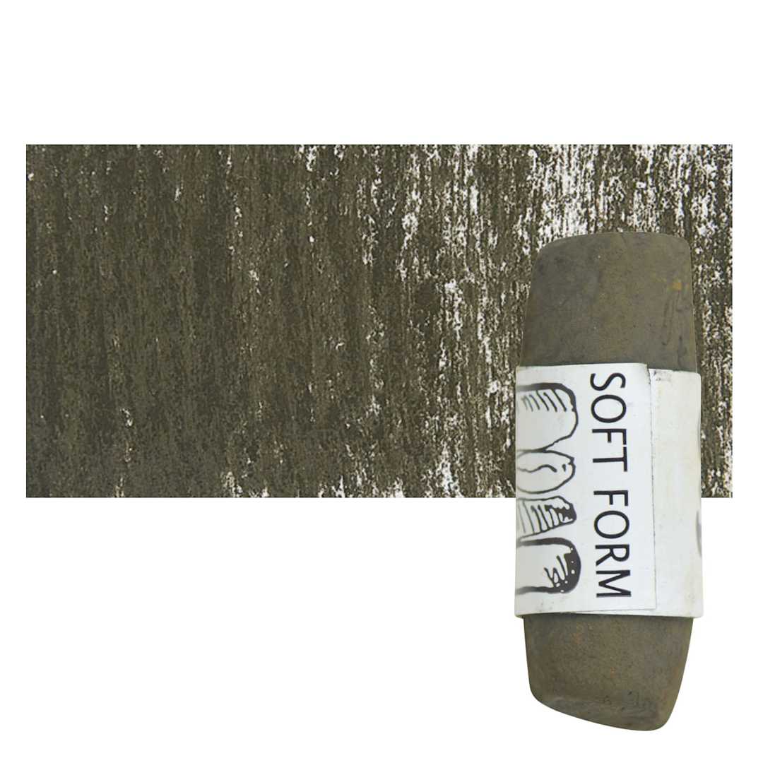 Open in modal - Townsend Artists' Soft Form Pastel - Dark Mustard (Dark) pastel and swatch
