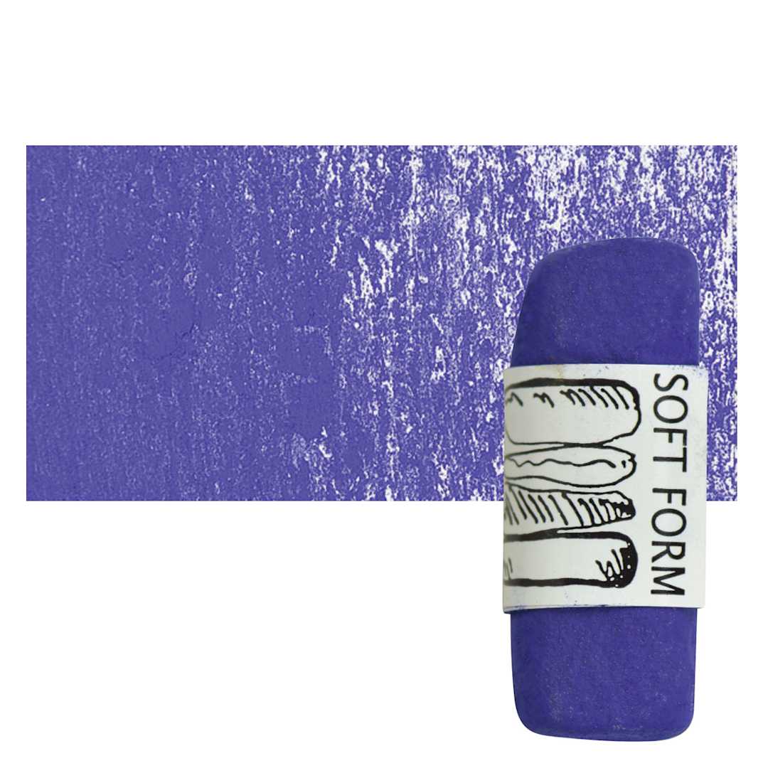 Open in modal - Townsend Artists' Soft Form Pastel - Ultra Mars Purple pastel and swatch