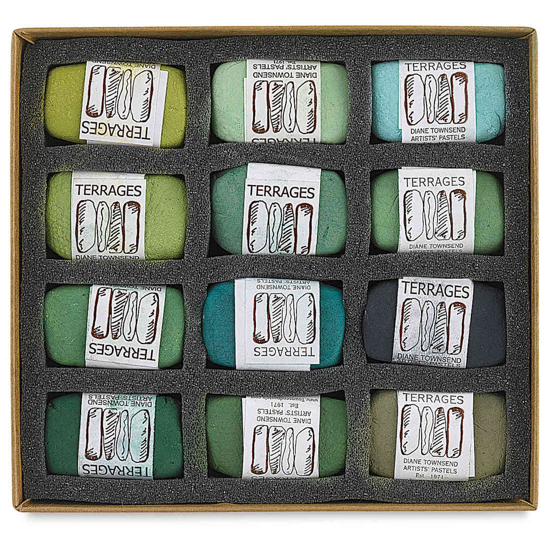 Open in modal - Townsend Terrages Pastel Set - Green Set, Set of 12