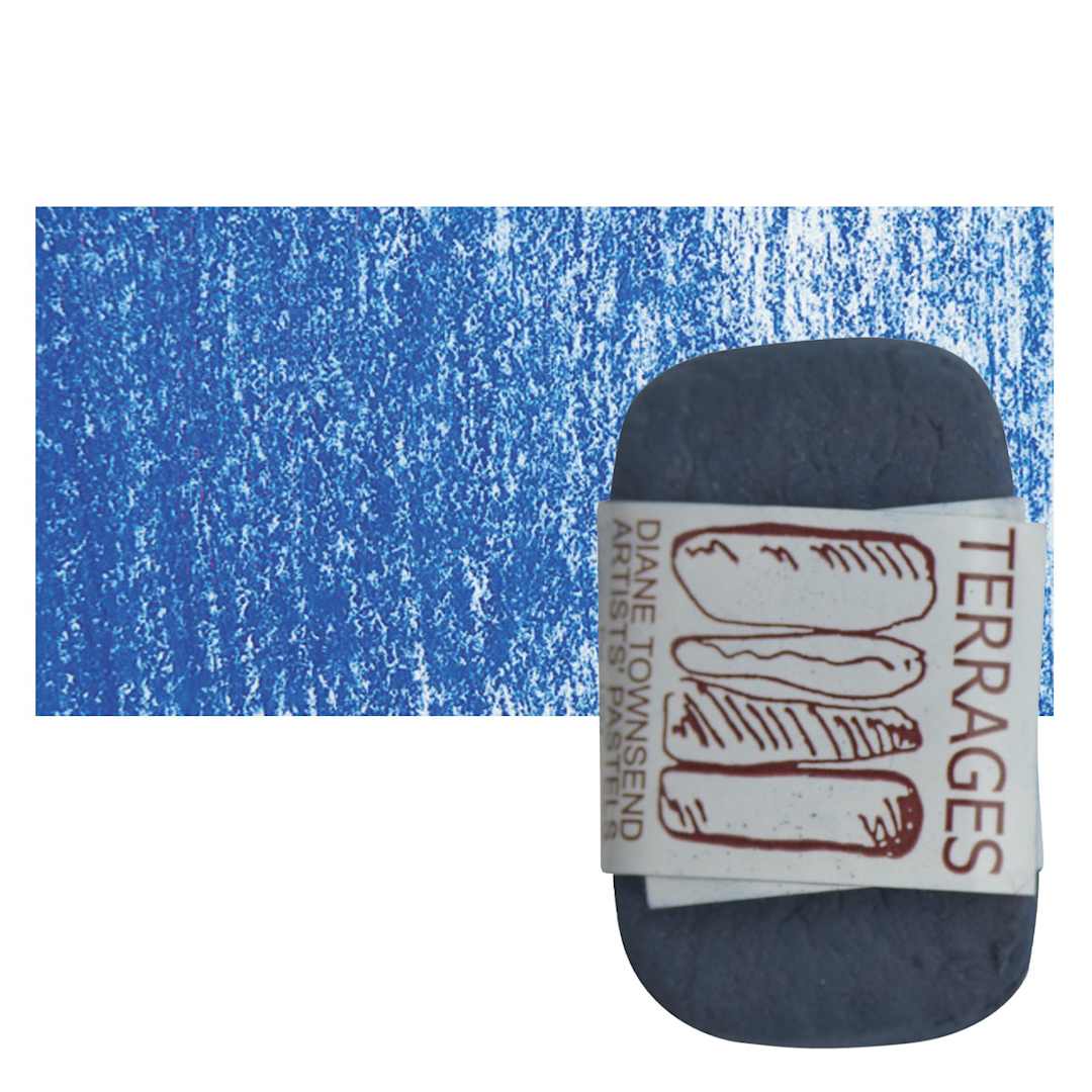 Open in modal - Townsend Terrages Pastel - Phthalo Blue 2 pastel and swatch