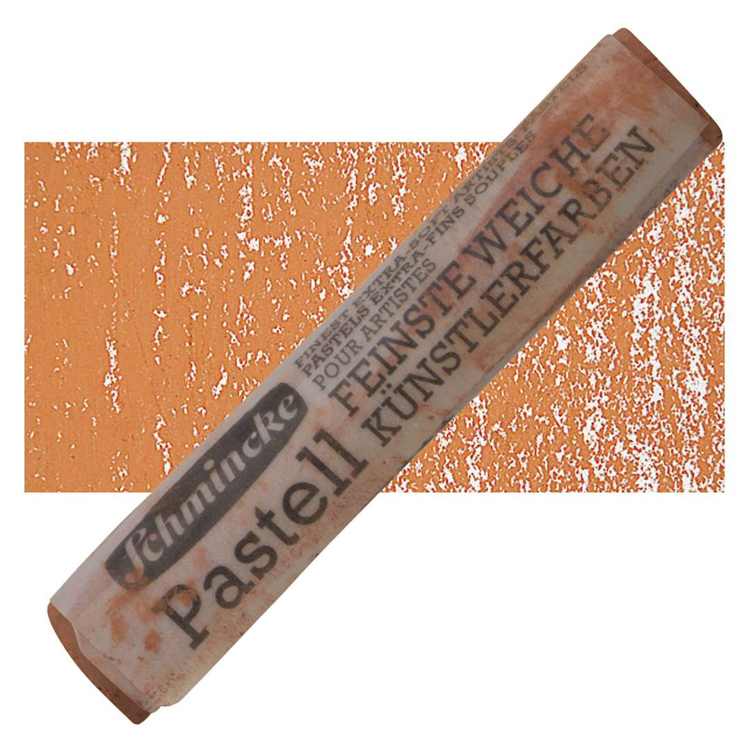 Open in modal - Schmincke Soft Pastel - Burnt Sienna H pastel and swatch