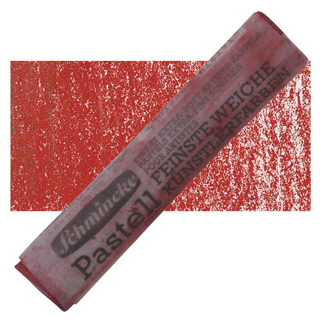 Open in modal - Schmincke Soft Pastel - Carmine Red B pastel and swatch