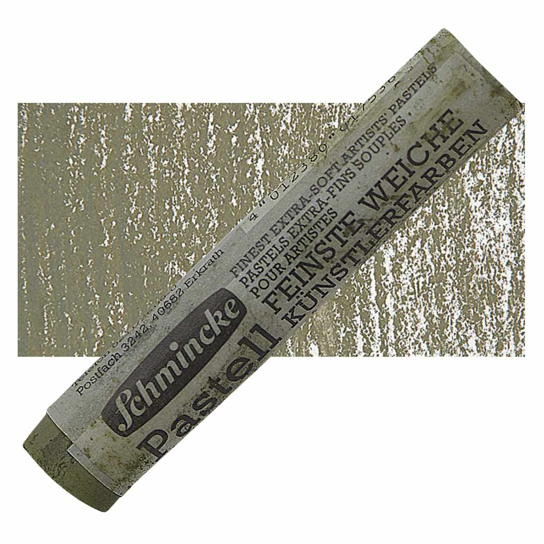 Open in modal - Schmincke Soft Pastel - Greenish Gray 1 D pastel and swatch