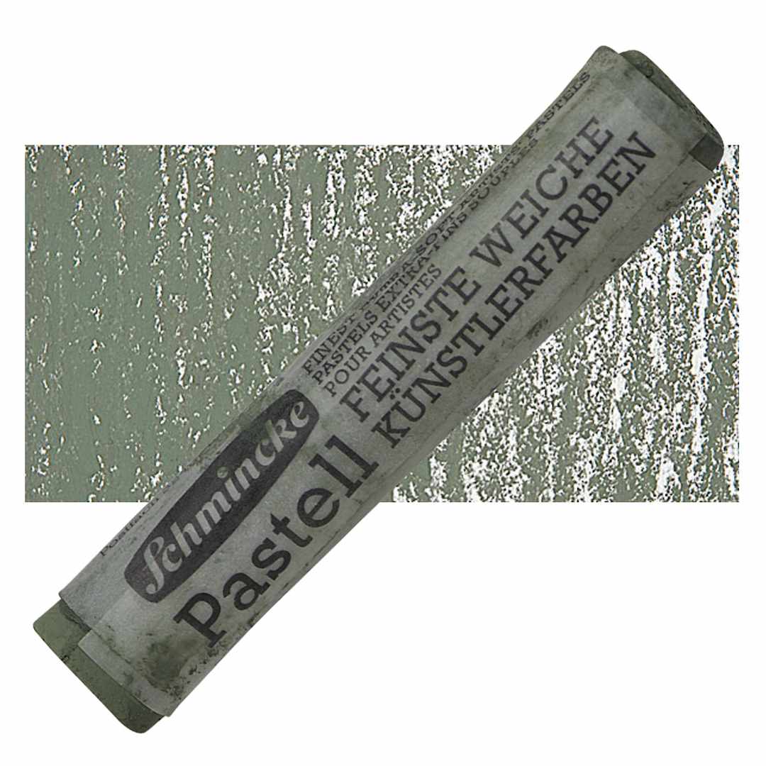 Open in modal - Schmincke Soft Pastel - Greenish Gray 2 D pastel and swatch