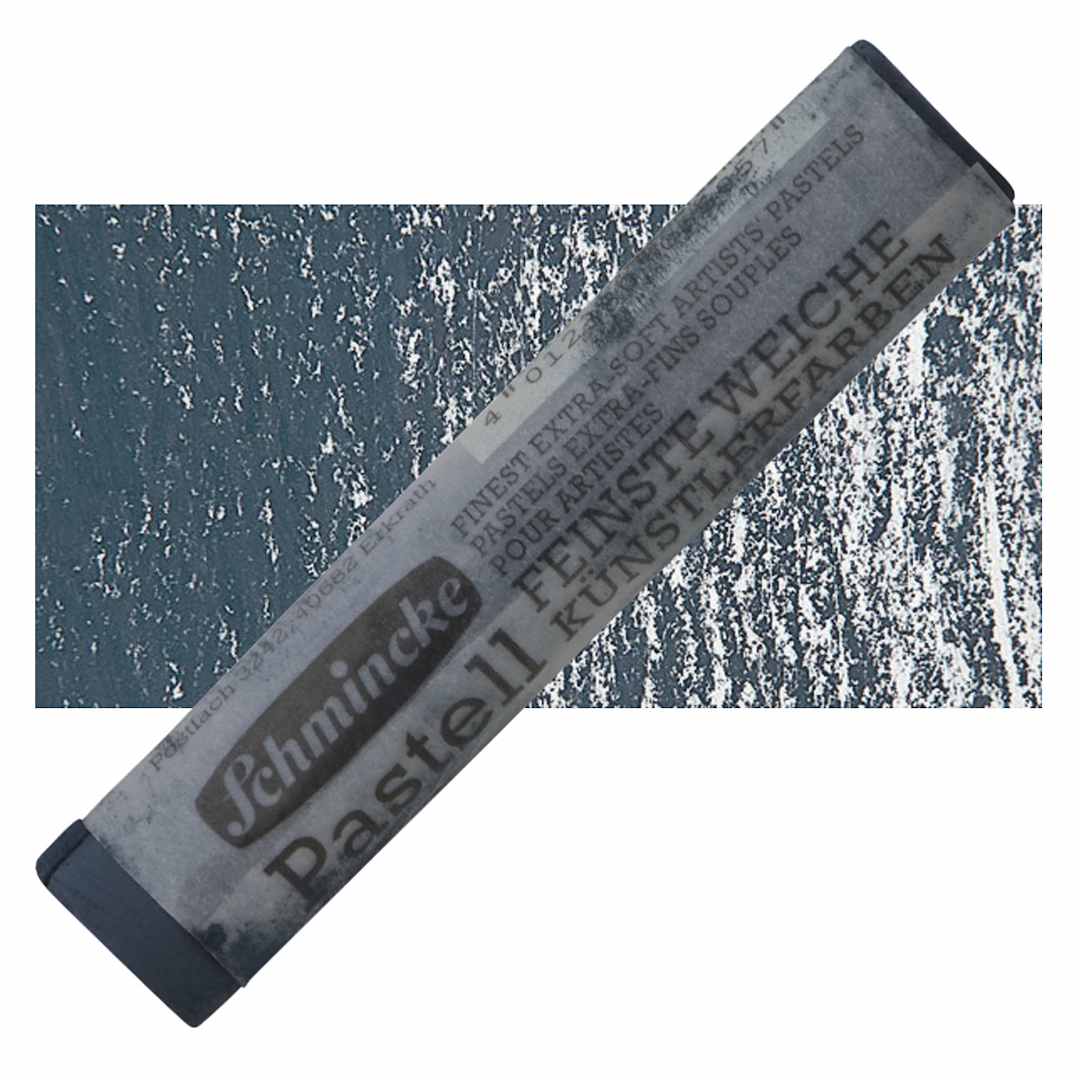 Open in modal - Schmincke Soft Pastel - Indigo Tone B pastel and swatch