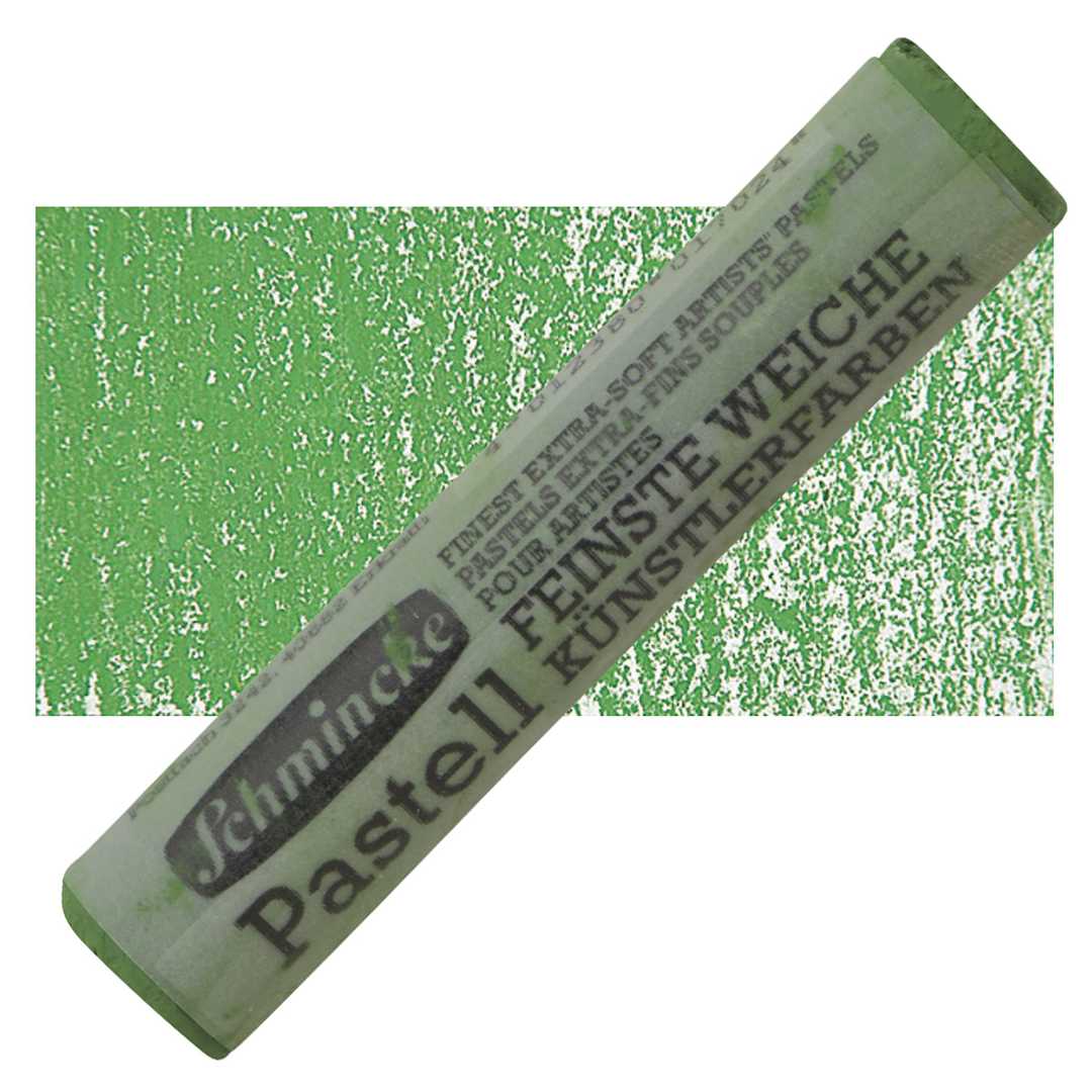 Open in modal - Schmincke Soft Pastel - Mossy Green 2 B pastel and swatch