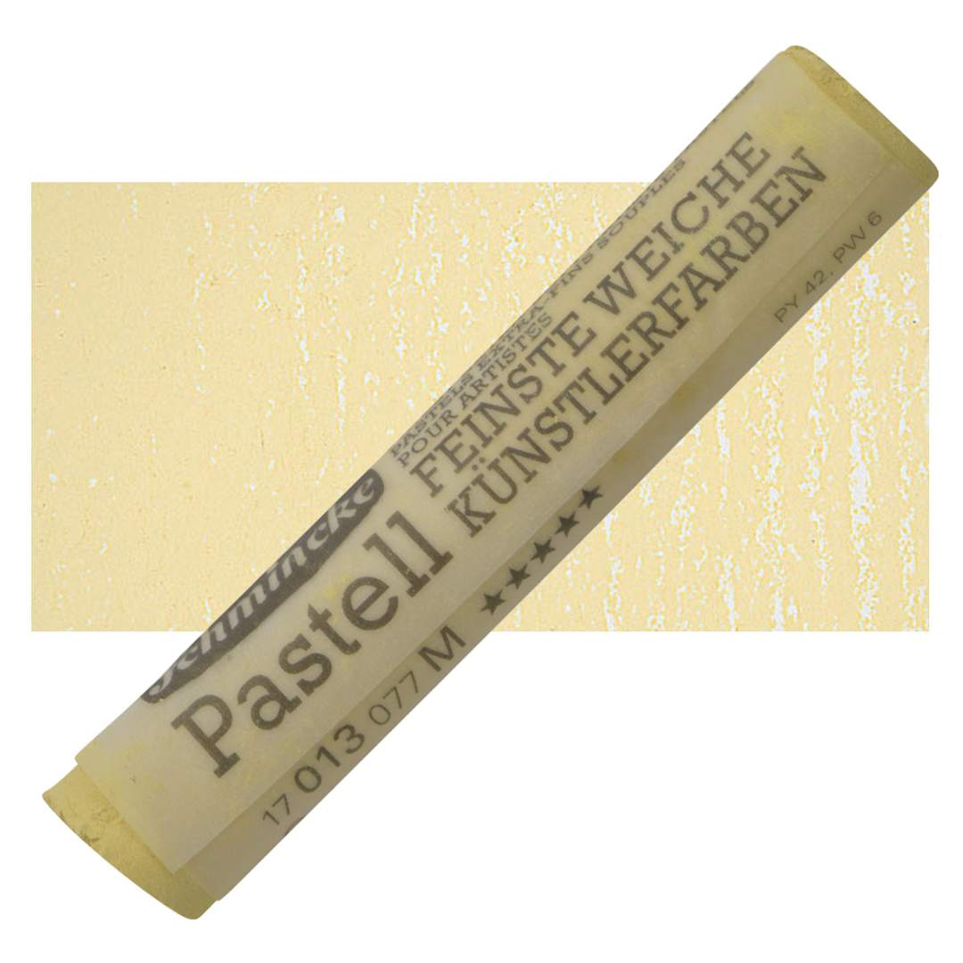 Open in modal - Schmincke Soft Pastel - Ochre Light M pastel and swatch