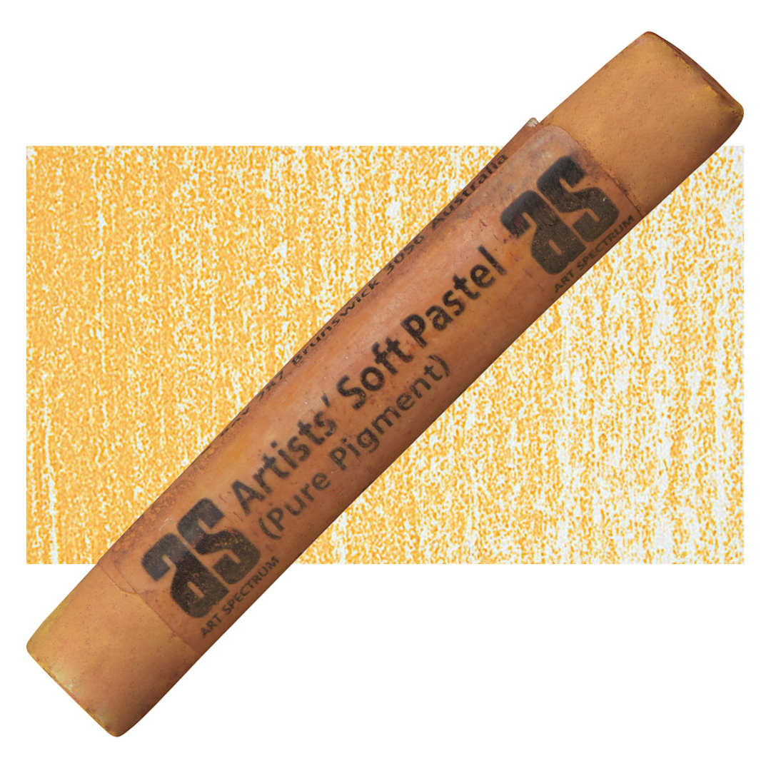 Open in modal - Art Spectrum Artists' Soft Pastel - Australian Red Gold 549V pastel and swatch