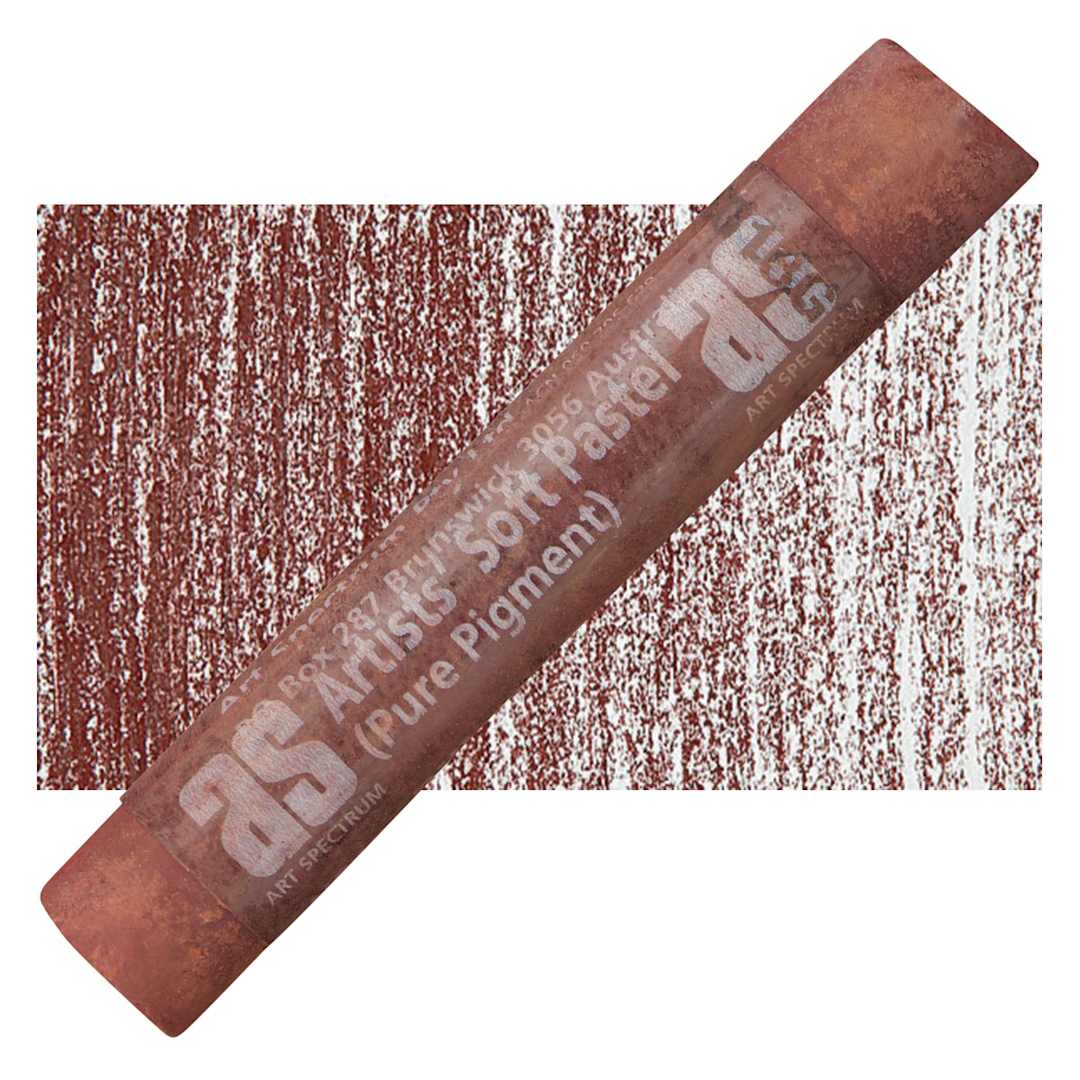 Open in modal - Art Spectrum Artists' Soft Pastel - Pilbara Red 518N pastel and swatch