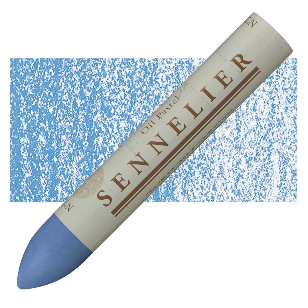 Open in modal - Sennelier Oil Pastel Grand - Phthalo Blue oil pastel and swatch
