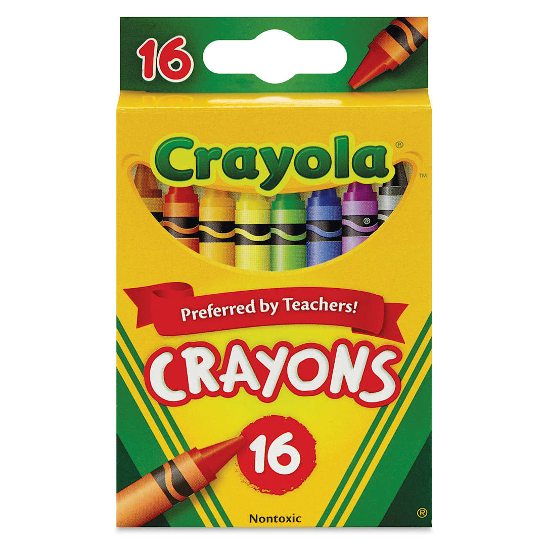 Open in modal - Crayola Crayons - Set of 16, front of the packaging