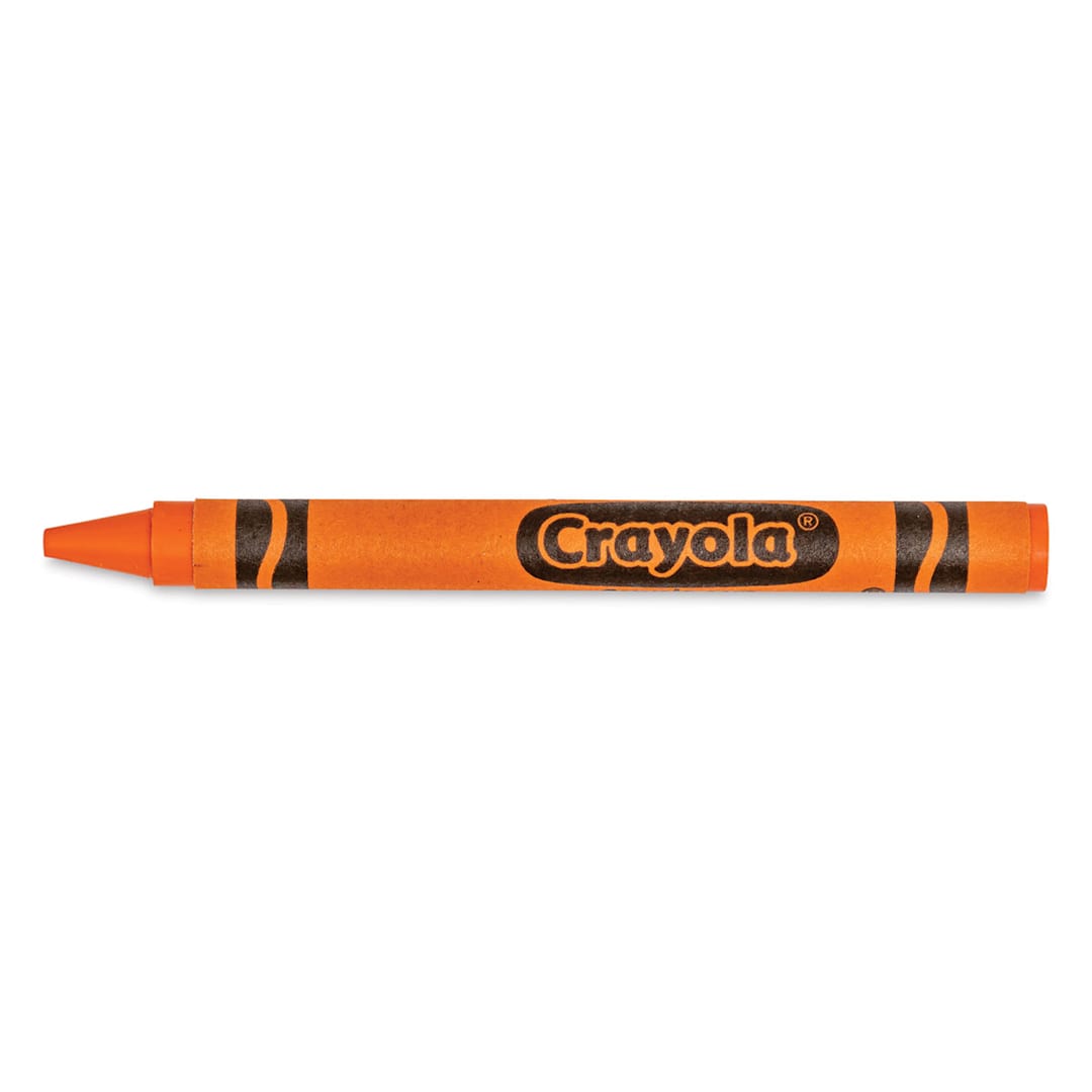 Open in modal - Crayola Crayons - Orange, single crayon