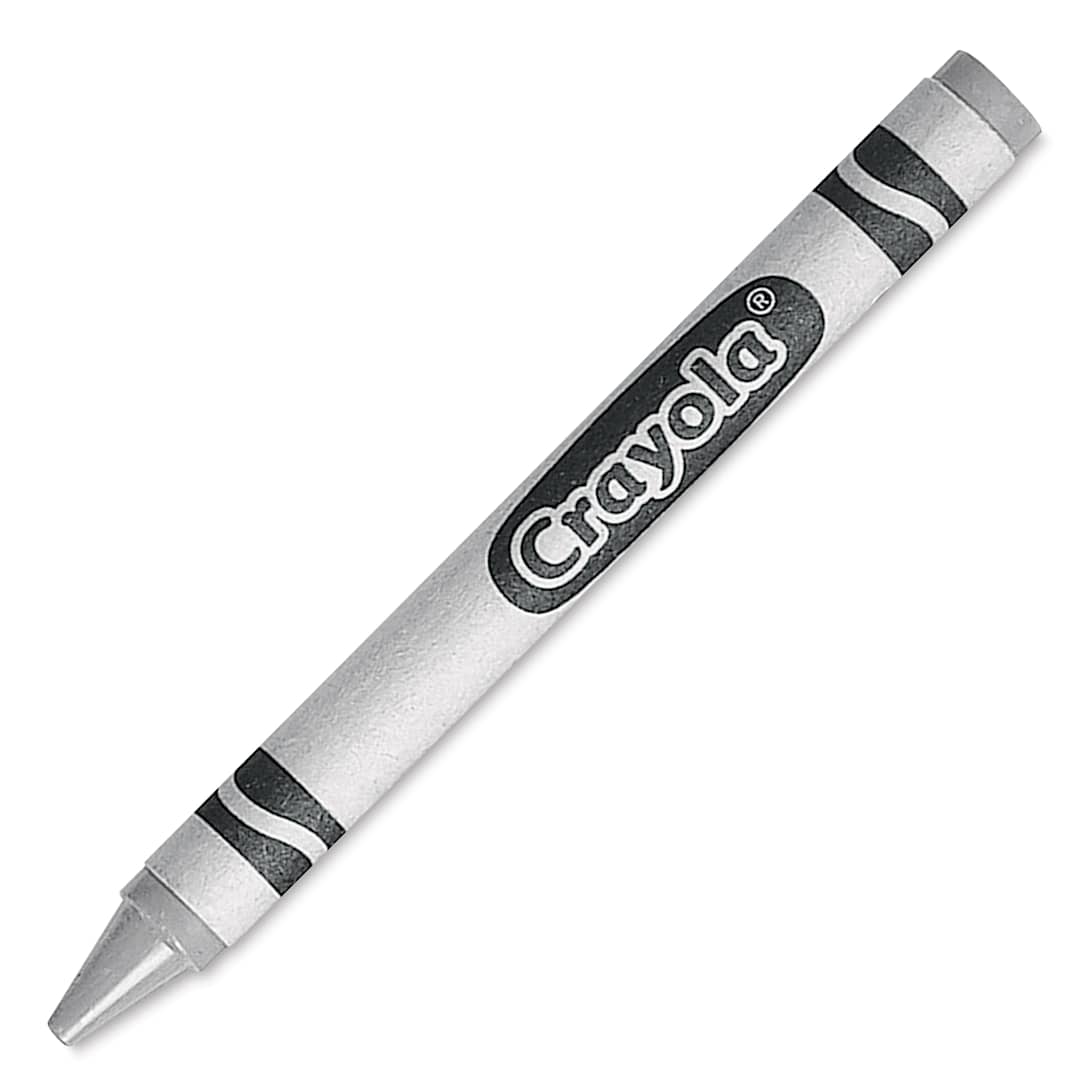 Open in modal - Crayola Crayons - Silver, Box of 12, single crayon