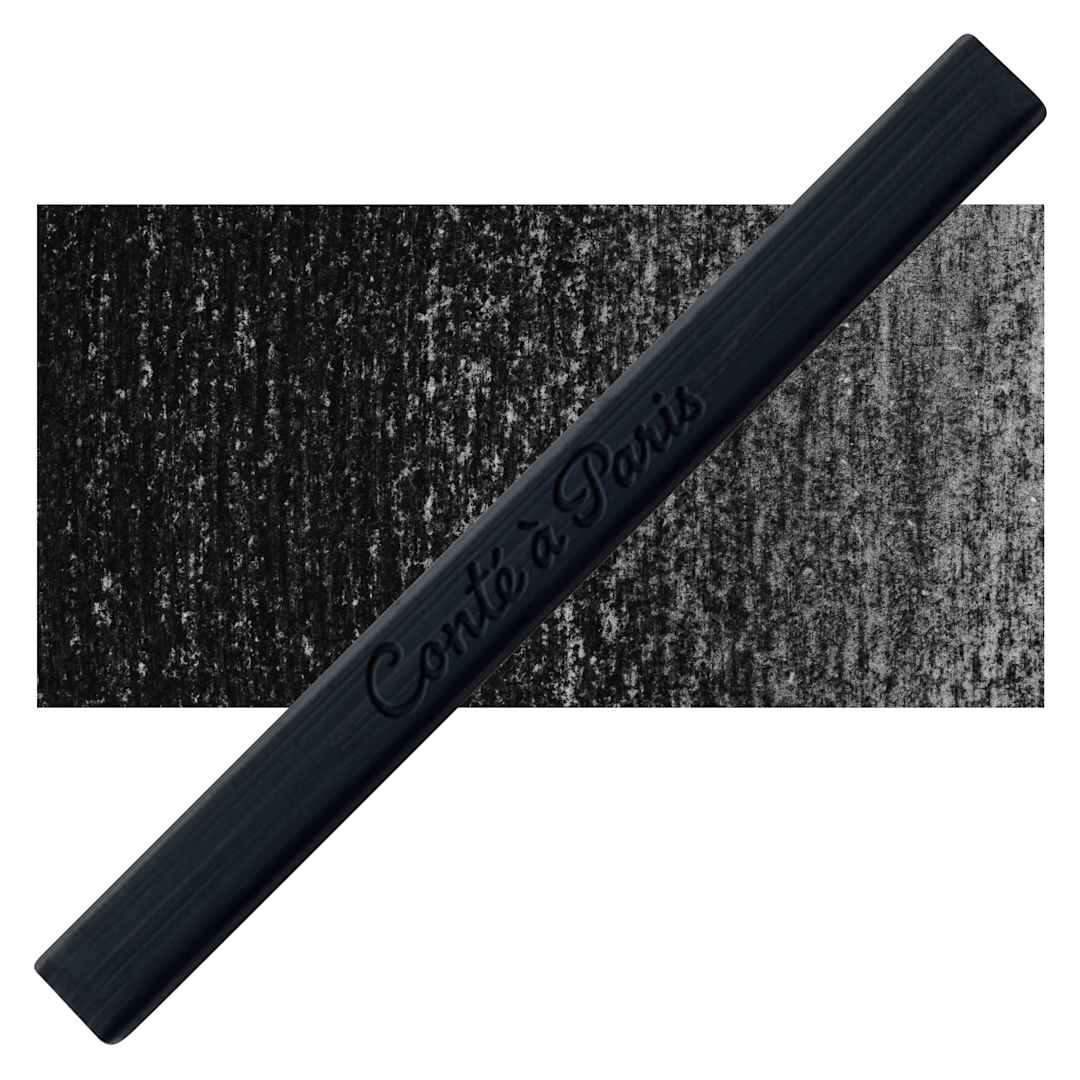 Open in modal - Conté à Paris Sketching Pastel Carré - Pierre Noire, 2B, Single Crayon and swatch