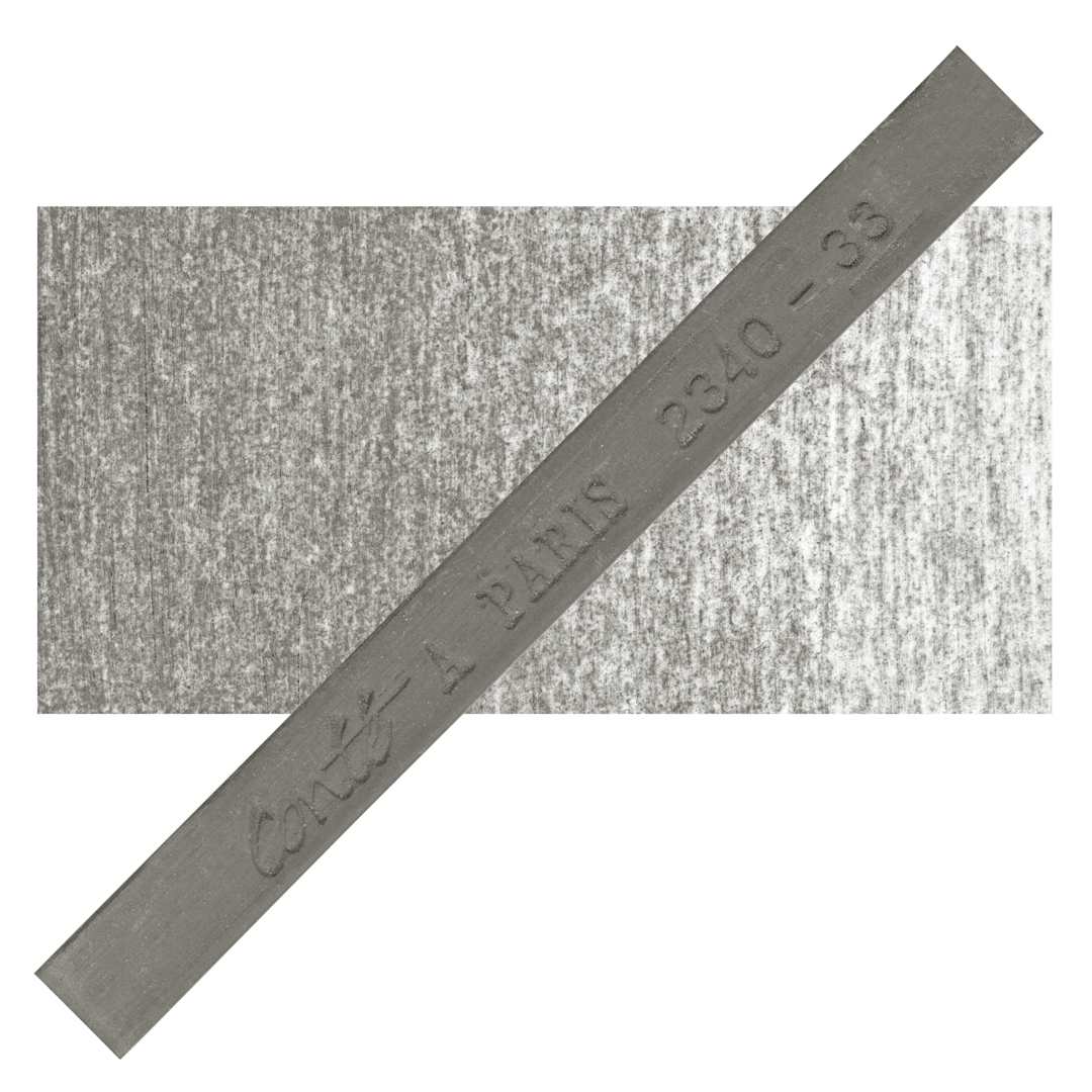 Open in modal - Conté à Paris Colour Pastel Carré - Dark Grey 33, Single Carré and swatch