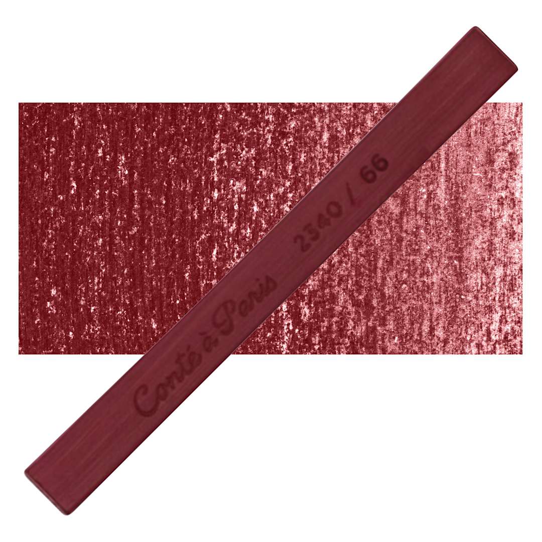 Open in modal - Conté à Paris Colour Pastel Carré - Crimson Lake 66, Single Carré and swatch