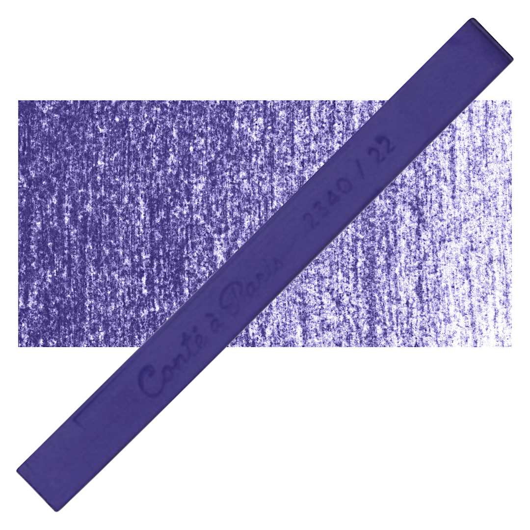 Open in modal - Conté à Paris Colour Pastel Carré - Prussian Blue 22, Single Carré and swatch