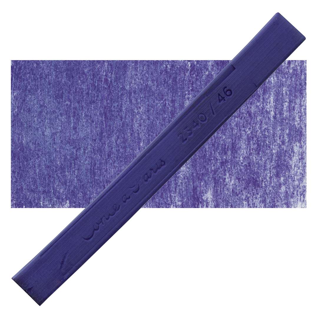 Open in modal - Conté à Paris Colour Pastel Carré - Dark Ultramarine 46, Single Carré and swatch