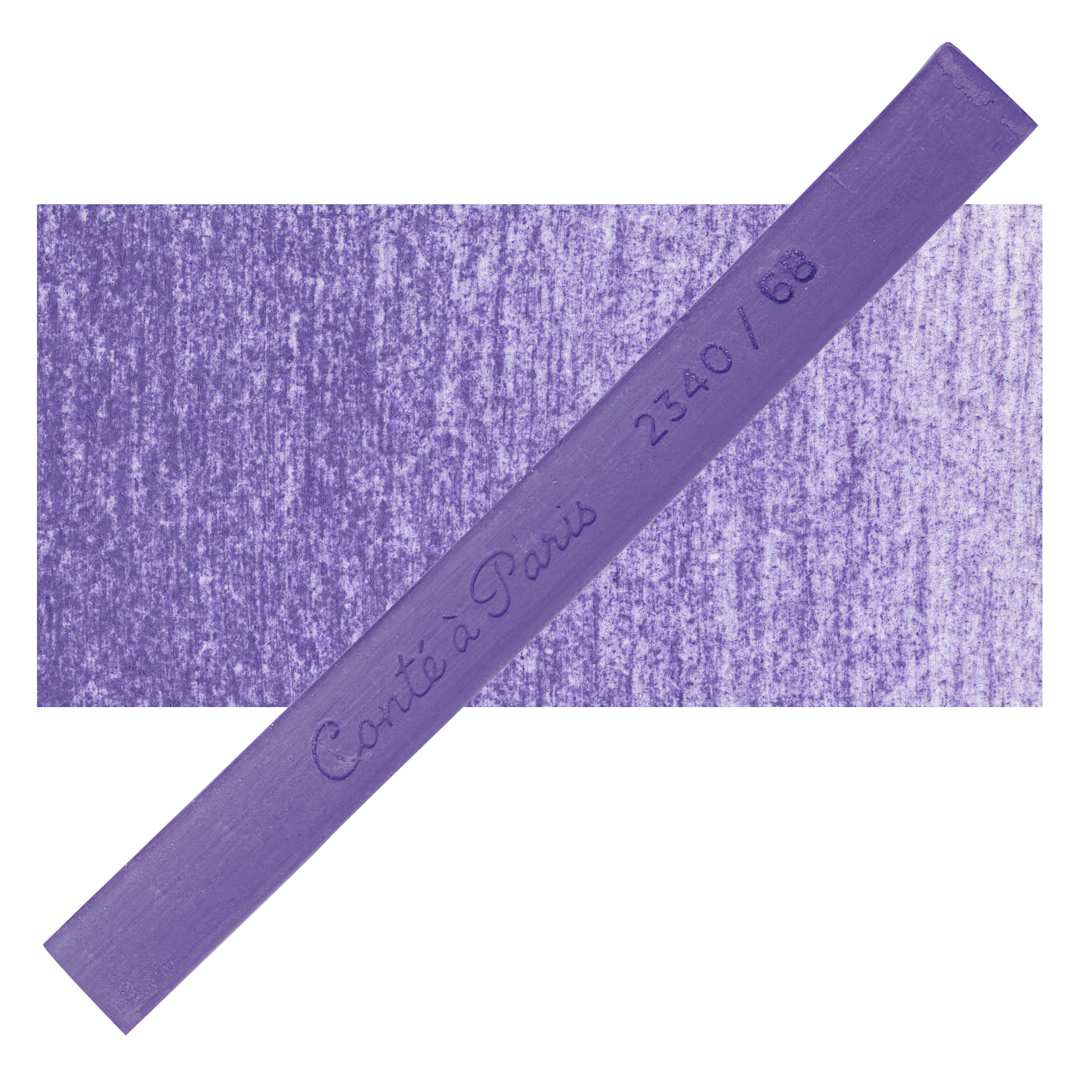Open in modal - Conté à Paris Colour Pastel Carré - Blue Violet 68, Single Carré and swatch