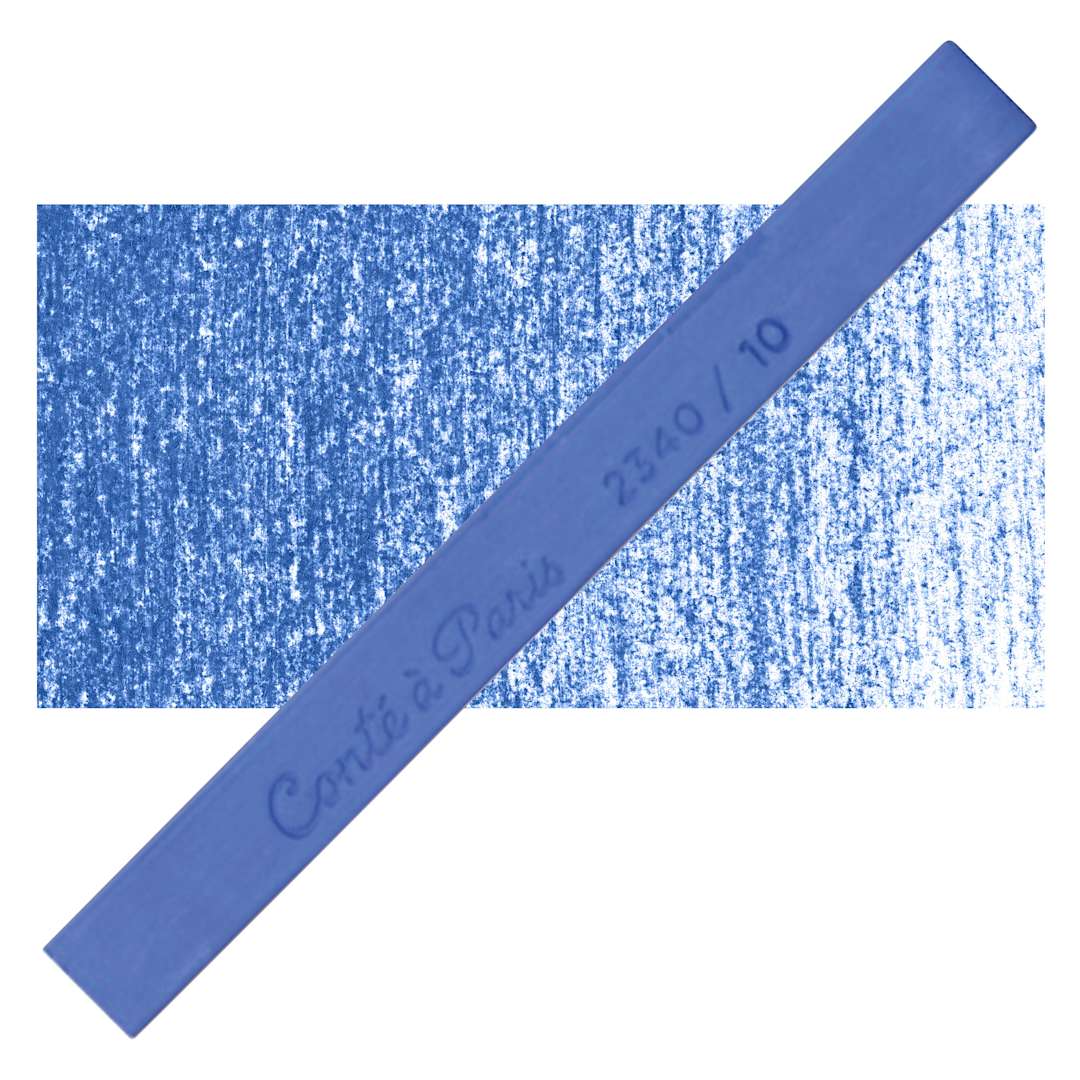 Open in modal - Conté à Paris Colour Pastel Carré - Ultramarine 10, Single Carré and swatch