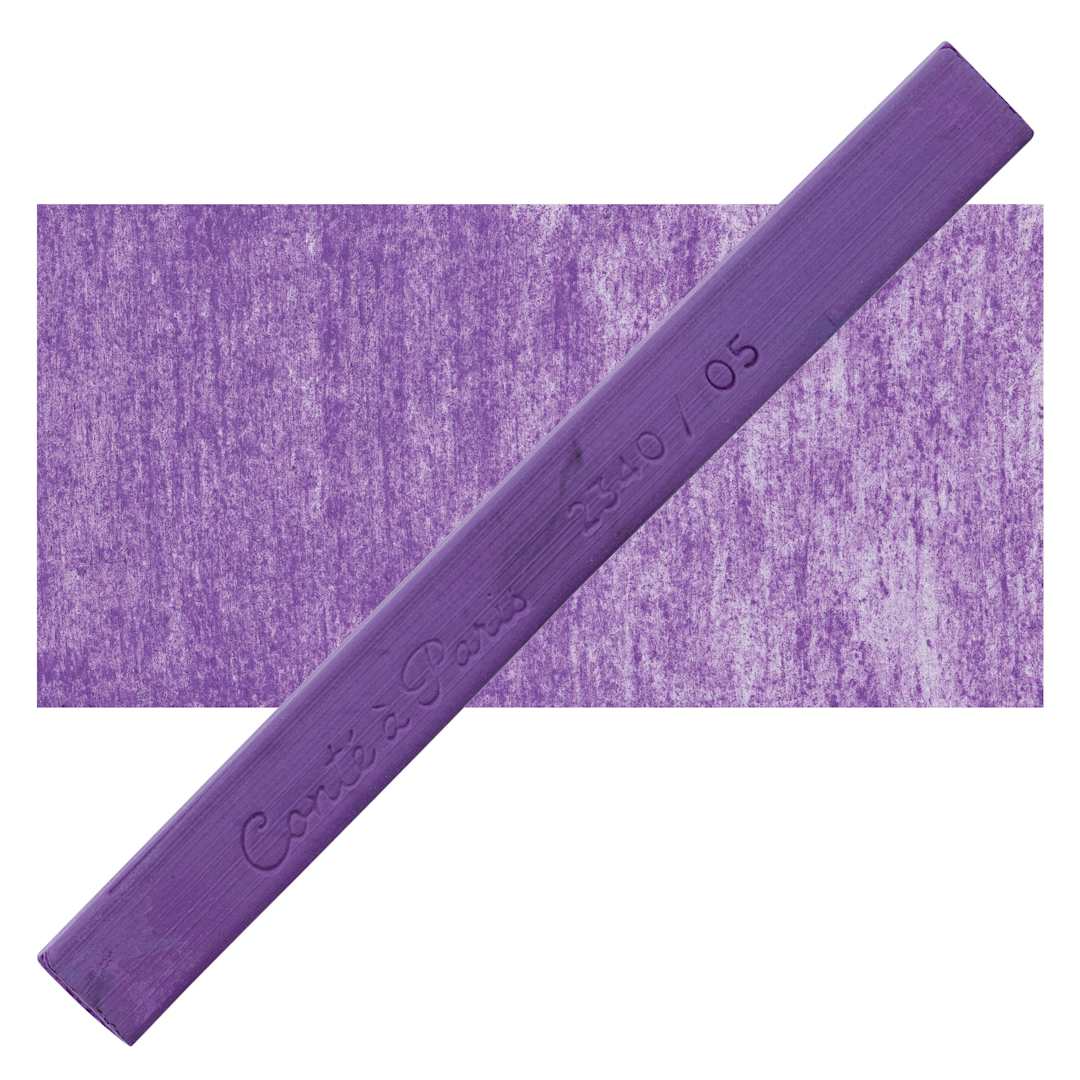 Open in modal - Conté à Paris Colour Pastel Carré - Violet 05, Single Carré and swatch
