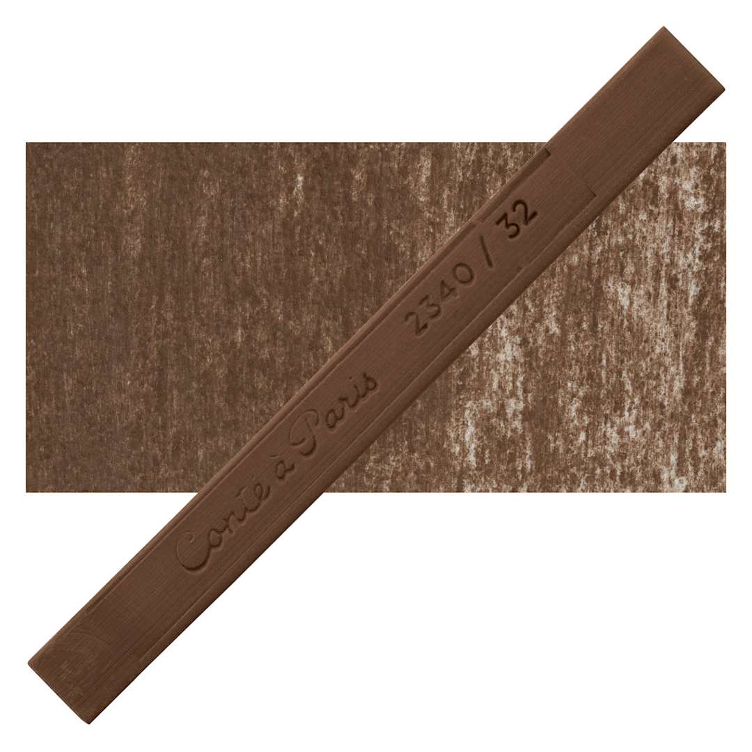 Open in modal - Conté à Paris Colour Pastel Carré - Umber 32, Single Carré and swatch