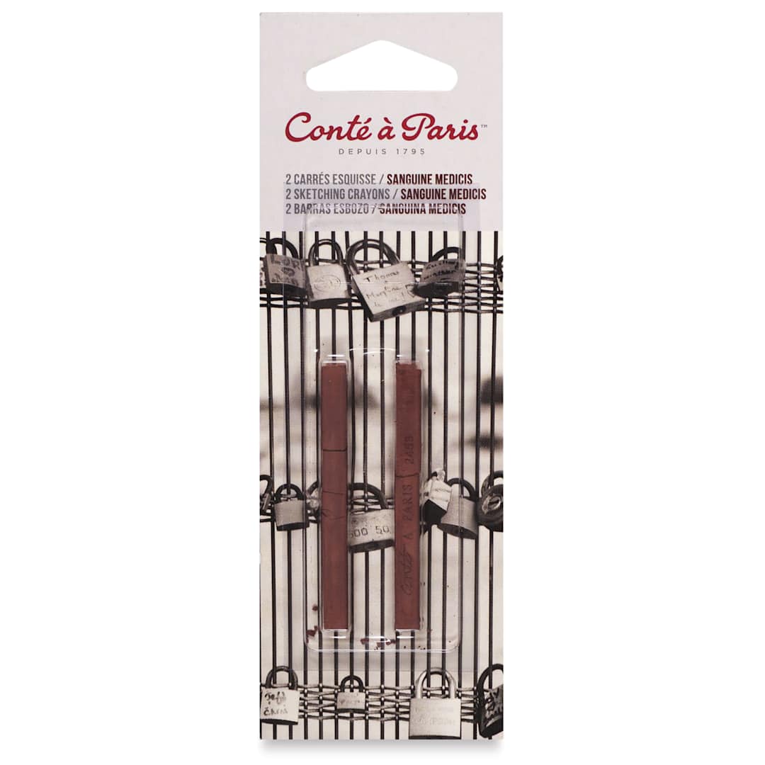 Open in modal - Conté à Paris Sketching Pastel Carrés - Sanguine Medicis, Package of 2