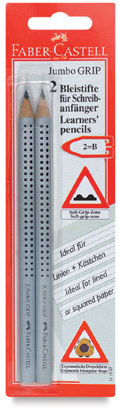 Open in modal - Faber-Castell Jumbo Grip Pencil​ - Front of blister package of 2 pencils