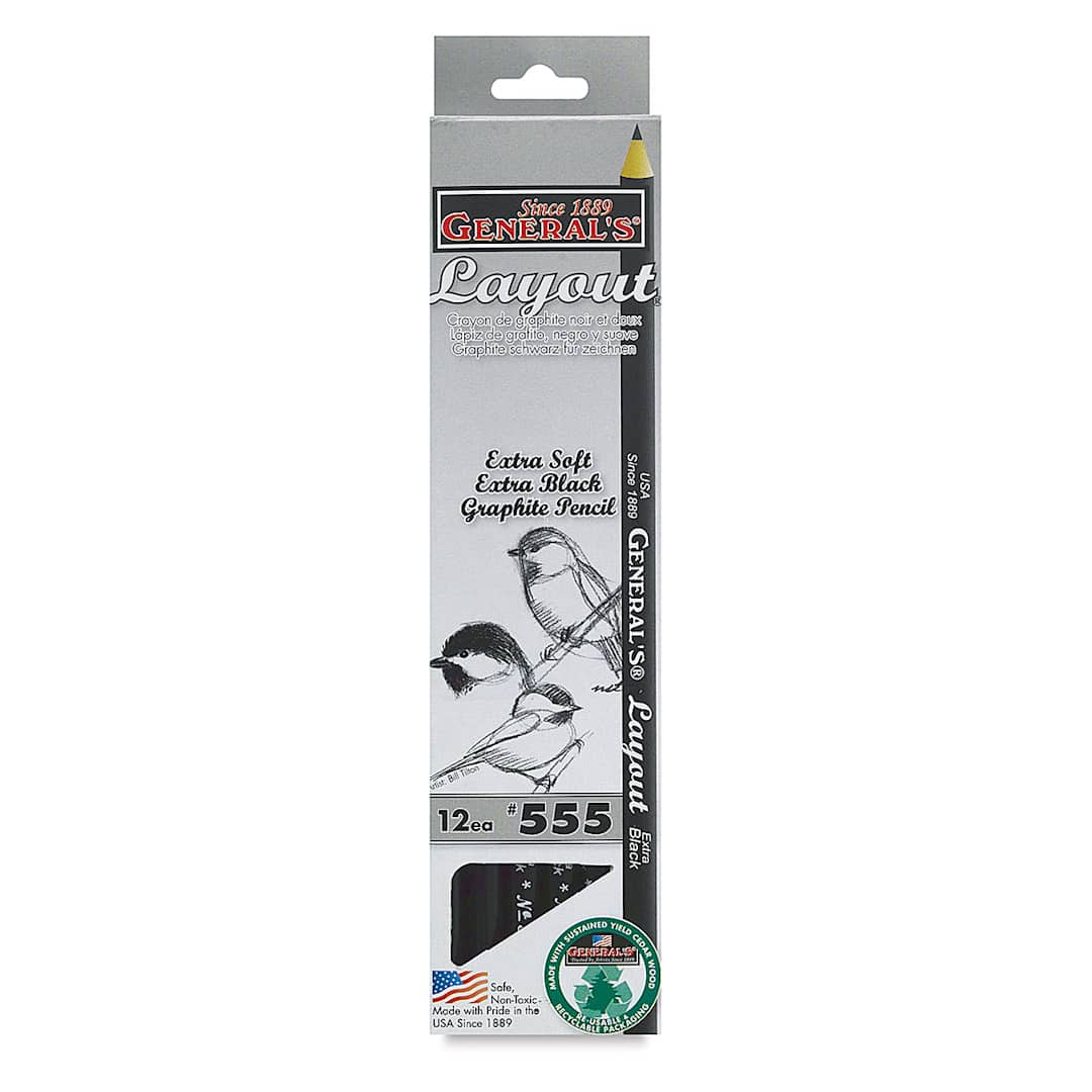 Open in modal - General's Layout Pencil - Front view of Box of 12