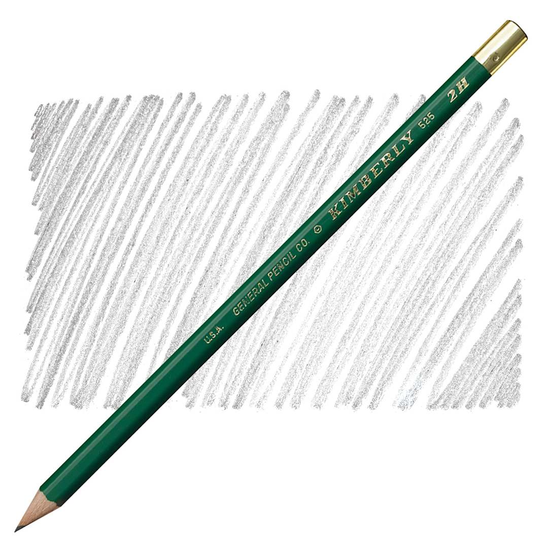 Open in modal - General's Kimberly Drawing Pencil - 2H pencil and swatch