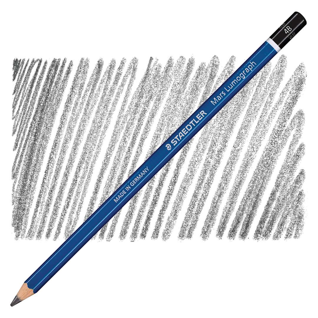 Open in modal - Staedtler Lumograph Drawing and Sketching Pencil - 4B pencil and swatch