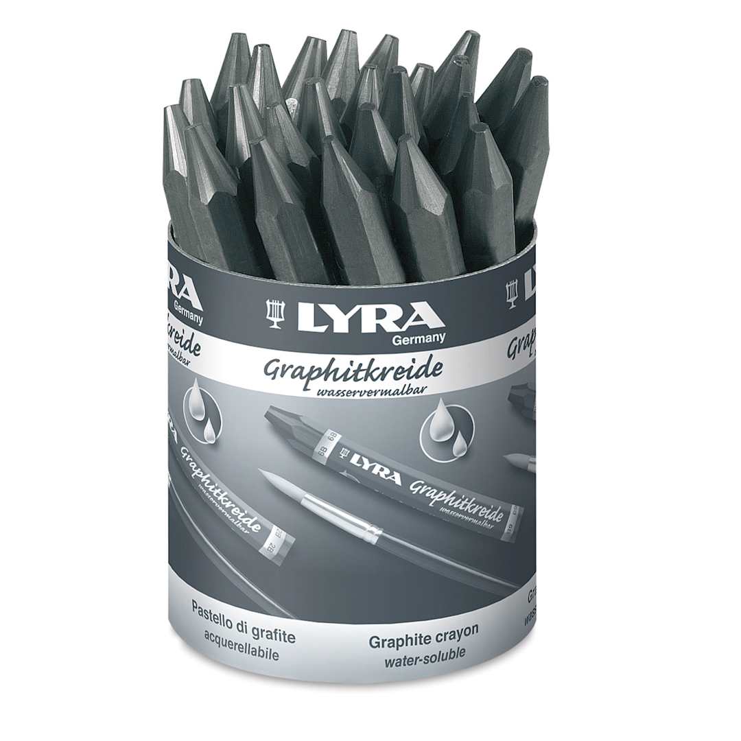 Open in modal - Lyra Watersoluble Graphite Crayon - Classroom Pack, Set of 24