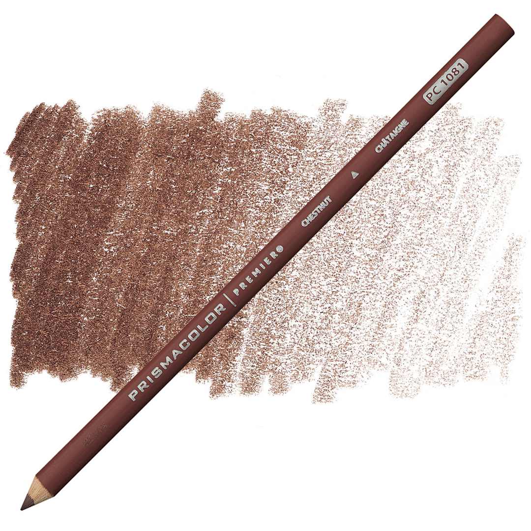 Open in modal - Prismacolor Premier Colored Pencil - Chestnut pencil and swatch