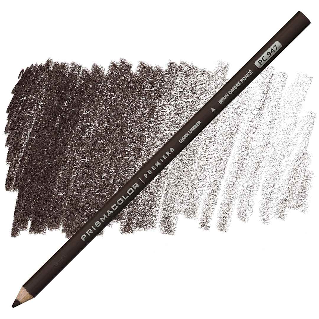Open in modal - Prismacolor Premier Colored Pencil - Dark Umber pencil and swatch